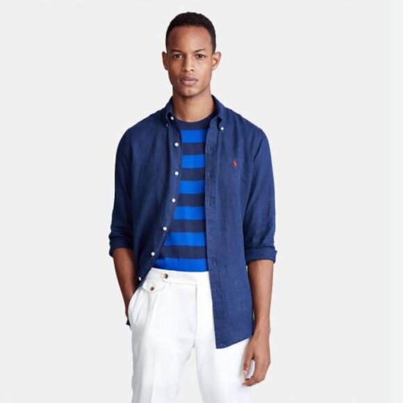 Brand New Ralph Lauren Shirt Large Blue - Picture 1 of 8